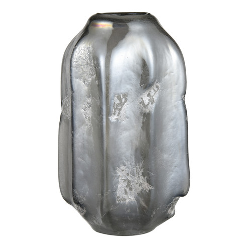 Regard Vase in Metallic Silver (45|S0047-8081)