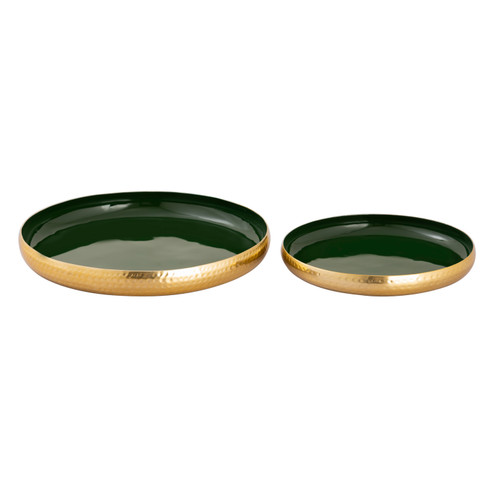 Nelson Tray in Dark Green Enamel (45|H0897-9781/S2)