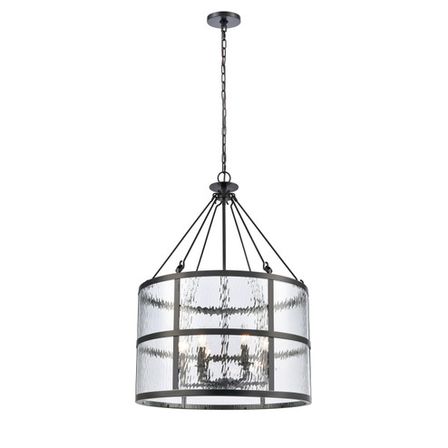 Solace Six Light Pendant in Matte Black (45|82078/6)