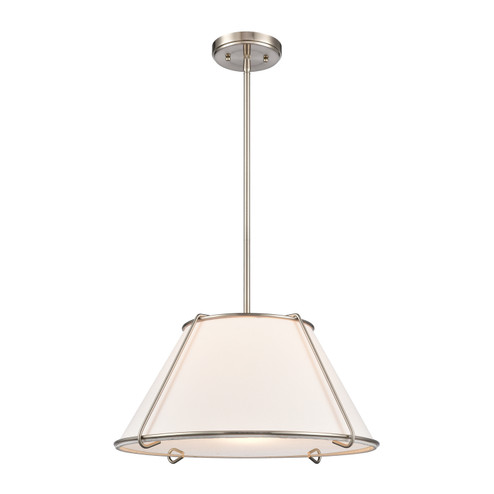 Regalia One Light Pendant in Satin Nickel (45|68254/1)