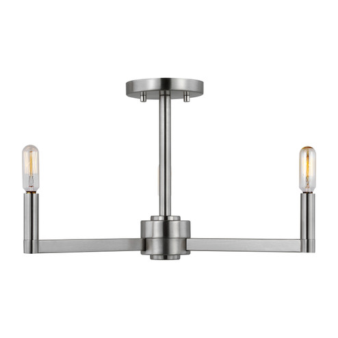 Fullton Three Light Semi-Flush Mount in Brushed Nickel (454|7764203-962)