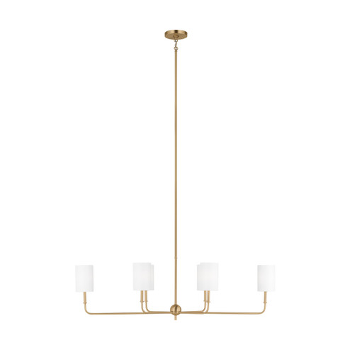 Foxdale Six Light Chandelier in Satin Brass (454|3609306-848) Foxdale Six Light Chandelier in Satin Brass (454|3609306-848)