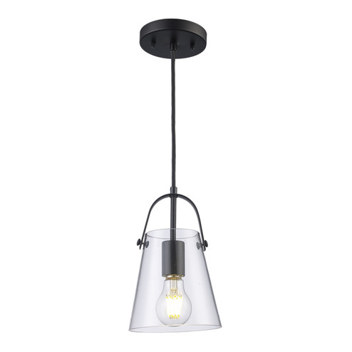 Curry One Light Pendant in Black (110|PND-2174 BK)