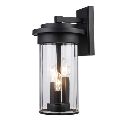 Carmel Three Light Outdoor Wall Mount in Black (110|51411 BK)