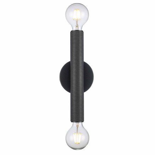 Auburn Two Light Wall Sconce in Black (110|22302 BK)