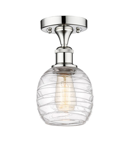 Edison One Light Semi-Flush Mount in Polished Chrome (405|616-1F-PC-G1013)