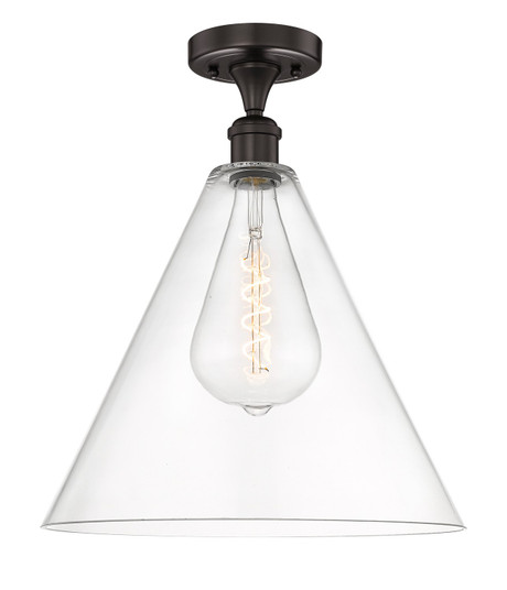 Edison One Light Semi-Flush Mount in Oil Rubbed Bronze (405|616-1F-OB-GBC-162)