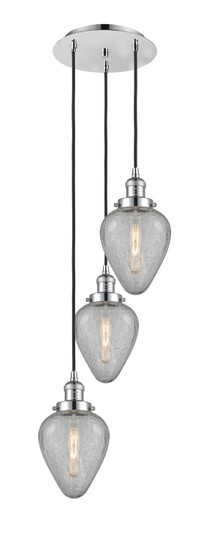 Franklin Restoration Three Light Pendant in Polished Chrome (405|113F-3P-PC-G165)