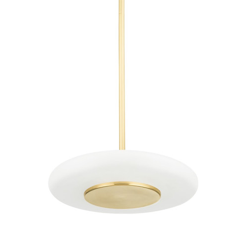 Blyford LED Pendant in Aged Brass (70|PI1896701S-AGB)