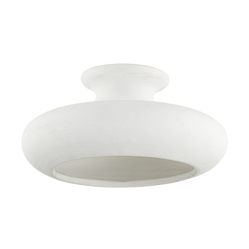 Annie One Light Semi Flush Mount in Aged Brass (70|BKO1200-AGB/CWL)