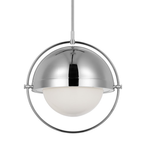 Bacall One Light Pendant in Polished Nickel (454|TP1111PN)