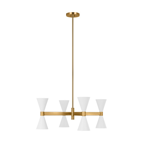 Albertine Eight Light Chandelier in Matte White (454|AEC1078MWT)