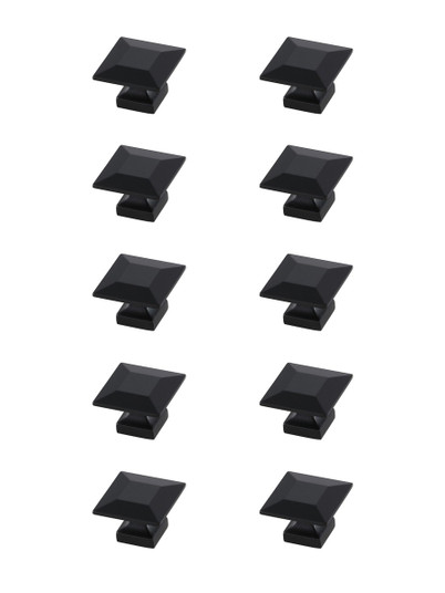 Cecil Knob Multipack (Set of 10) in Matte Black (173|KB2025-MB-10PK)