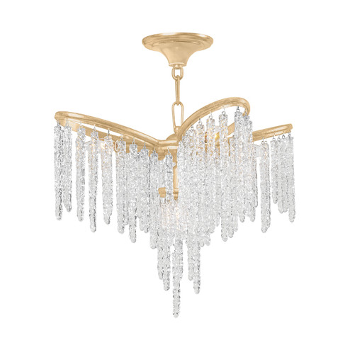 Pandora Seven Light Chandelier in Gold Leaf (68|415-32-GL) Pandora Seven Light Chandelier in Gold Leaf (68|415-32-GL)
