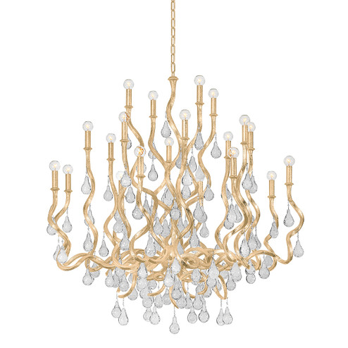 Aveline 20 Light Chandelier in Gold Leaf (68|414-48-GL)