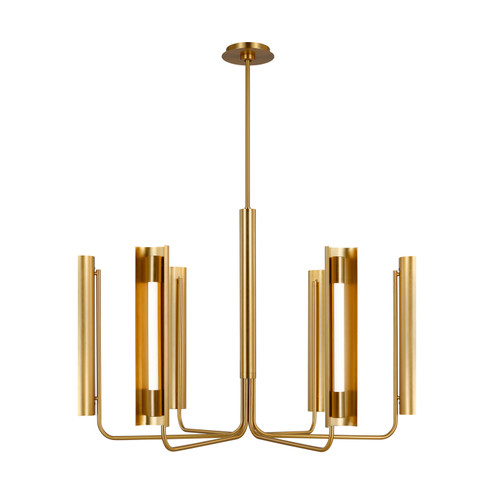 Carson LED Chandelier in Burnished Brass (454|KC1076BBS)