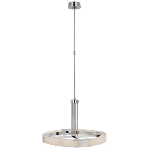 Covet LED Chandelier in Polished Nickel and Alabaster (268|KW 5138PN/ALB)