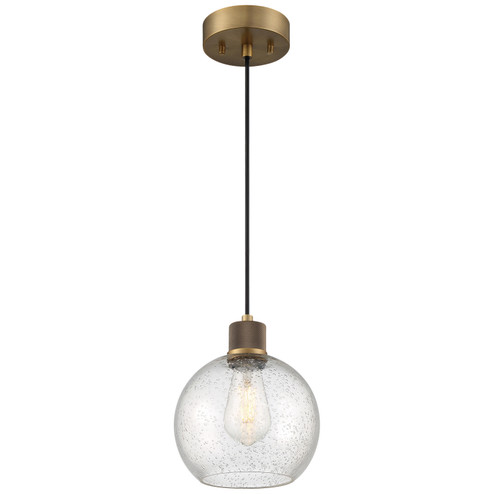 Port Nine Burgundy LED Pendant in Antique Brushed Brass (18|63142LEDDLP-ABB/SDG)