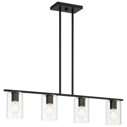 Oslo LED Linear Pendant in Matte Black (18|62586LEDDLP-MBL/CLR)