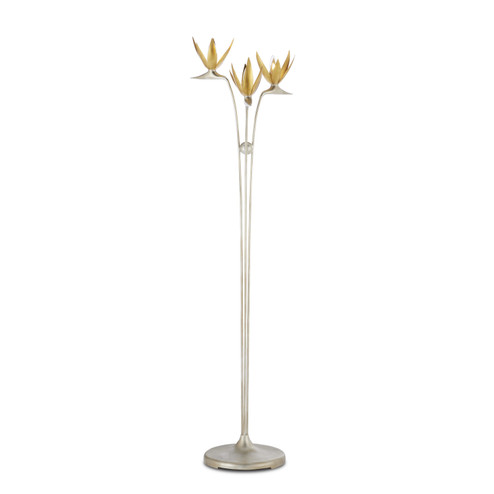 Paradiso Three Light Floor Lamp in Contemporary Silver Leaf/Contemporary Gold Leaf (142|8000-0130)