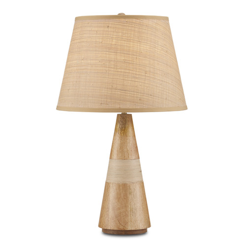 Amalia One Light Table Lamp in Natural/Brass (142|6000-0828)