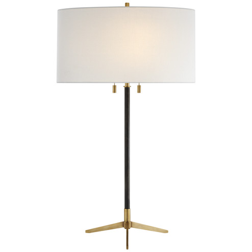Caron Two Light Table Lamp in Bronze with Antique Brass (268|TOB 3194BZ/HAB-L)