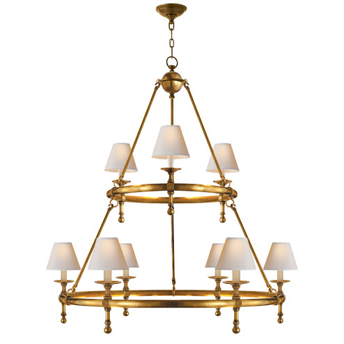 Classic Nine Light Chandelier in Bronze (268|SL 5813BZ-L)