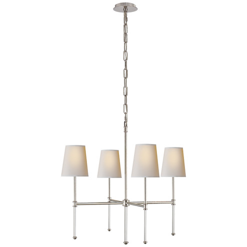 Camille Four Light Chandelier in Hand-Rubbed Antique Brass (268|SK 5050HAB-L)