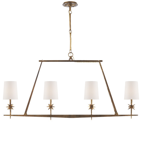 Etoile Four Light Chandelier in Gilded Iron (268|S 5316GI-L)