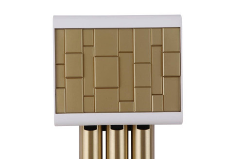 Westminster Chime Chime in White/Satin Brass (46|CE3-WSB) Westminster Chime Chime in White/Satin Brass (46|CE3-WSB)