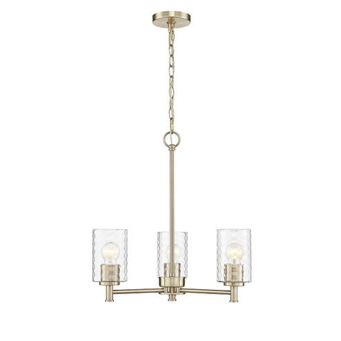 Ashli Three Light Chandelier in Modern Gold (59|9213-MG)