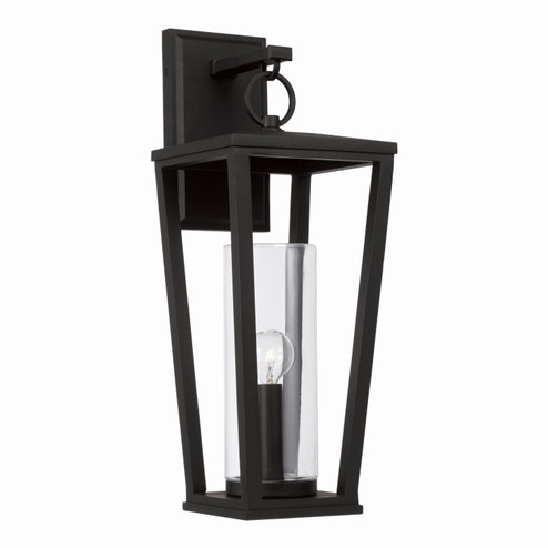 Elliott One Light Outdoor Wall Lantern in Black (65|948112BK)