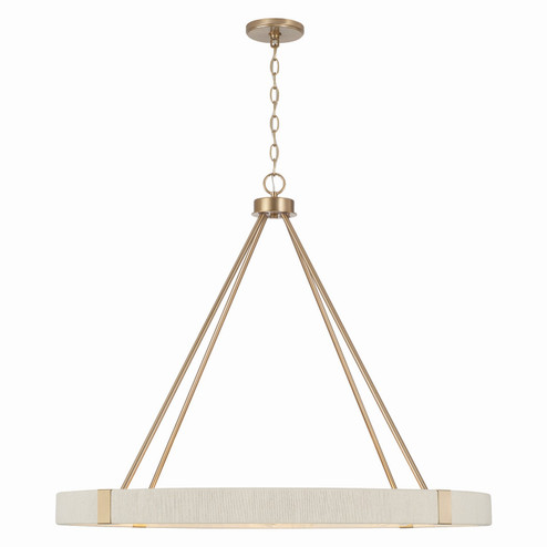 Delaney Eight Light Chandelier in Matte Brass (65|449881MA)