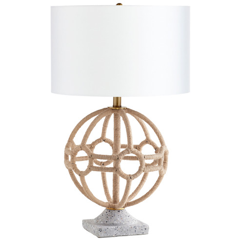 One Light Table Lamp in Aged Brass (208|10548)