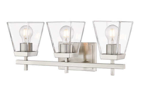 Lauren Three Light Vanity in Brushed Nickel (224|819-3V-BN)