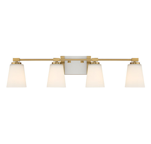 Darby Four Light Bathroom Vanity in Warm Brass (51|8-6901-4-322)