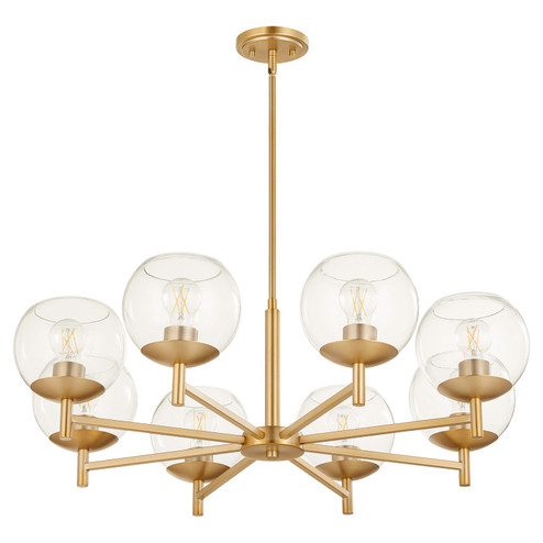 Lyon Eight Light Chandelier in Aged Brass (19|678-8-80)