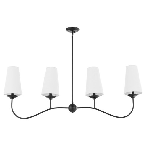 Euphora Four Light Chandelier in Matte Black (19|616-4-59)