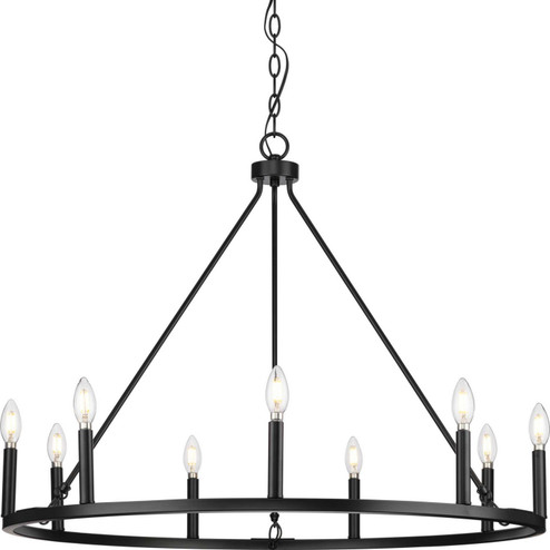 Gilliam Nine Light Chandelier in Matte Black (54|P400314-31M)