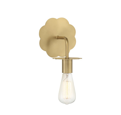 One Light Wall Sconce in Natural Brass (446|M90104NB)