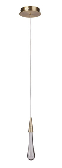 Teardrop LED Pendant in Aged Brass (90|470142)