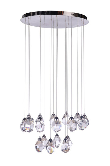 Euclid LED Chandelier in Polished Nickel (90|371825)