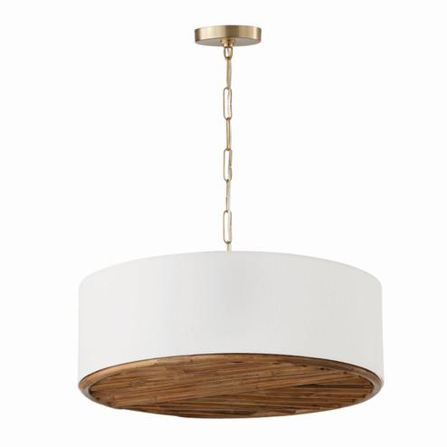 Soleil Four Light Pendant in Matte Brass (65|347441MA)