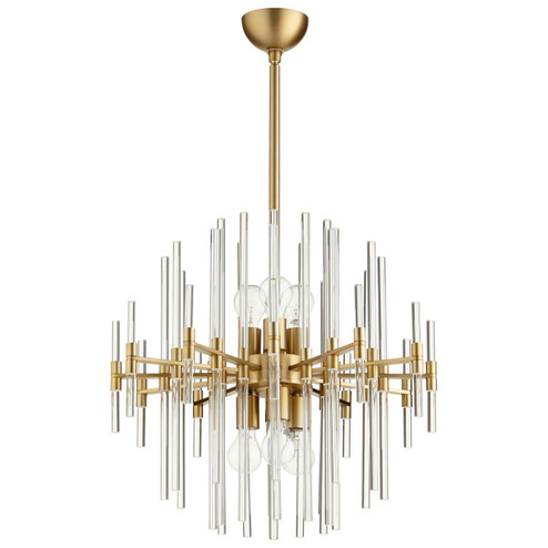 Six Light Pendant in Aged Brass (208|09223)