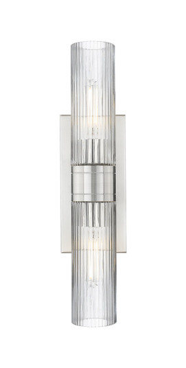 Downtown Urban LED Bath Vanity in Satin Nickel (405|617-2W-SN-G617-8SCL)