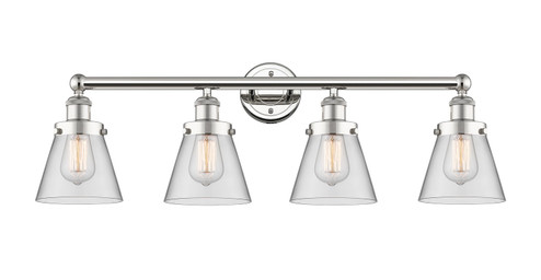 Edison Four Light Bath Vanity in Polished Nickel (405|616-4W-PN-G62)