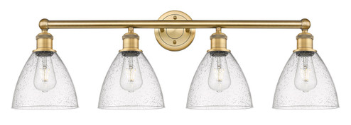 Edison Four Light Bath Vanity in Brushed Brass (405|616-4W-BB-GBD-754)