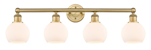 Edison Four Light Bath Vanity in Brushed Brass (405|616-4W-BB-G121-6)