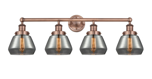 Edison Four Light Bath Vanity in Antique Copper (405|616-4W-AC-G173)