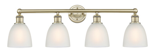 Edison Four Light Bath Vanity in Antique Brass (405|616-4W-AB-G381)